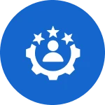 Blue circle with fan and screwdriver