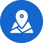 Blue circle with fan and screwdriver